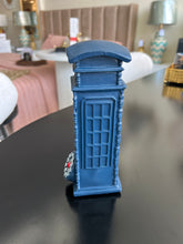 Ceramic Telephone booth Blue