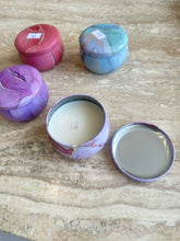 Scented candles metal box