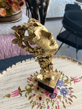 Sleeping Lady Face Sculpture Gold