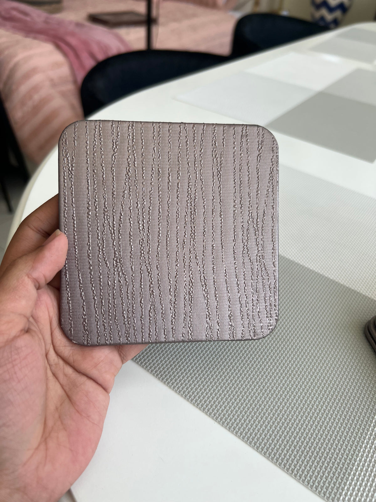 Leatherite Tea Coaster Square 002