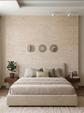Gold Round wall Mirrors set of 3 002
