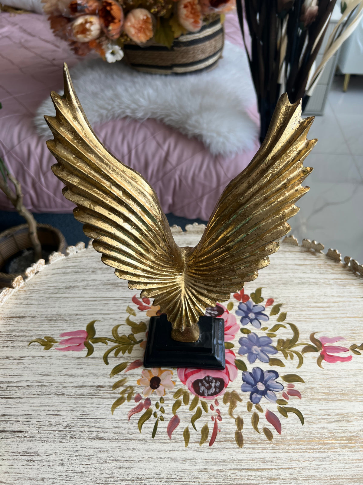 Flying Eagle Gold Sculpture