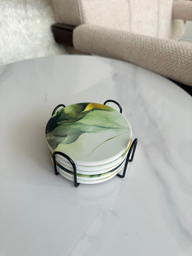 Ceramic Tea Coaster Round 008