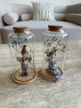 Angel & Gnome In Glass Jar