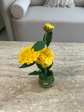 Dahlia Flower Standing Bunch Yellow