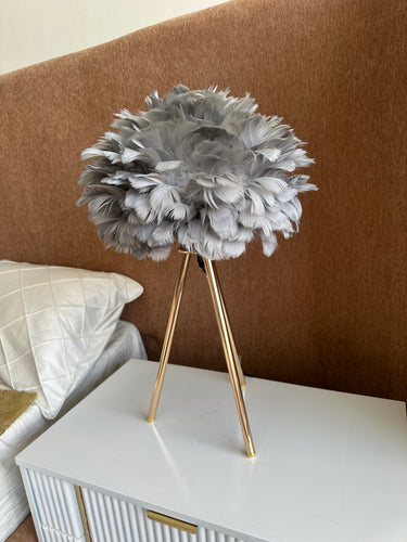 Feather lamp Small Grey
