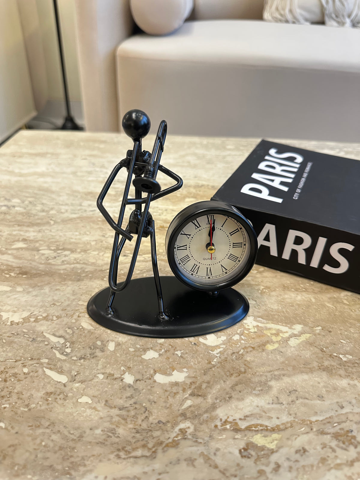 Metallic Clock black 003