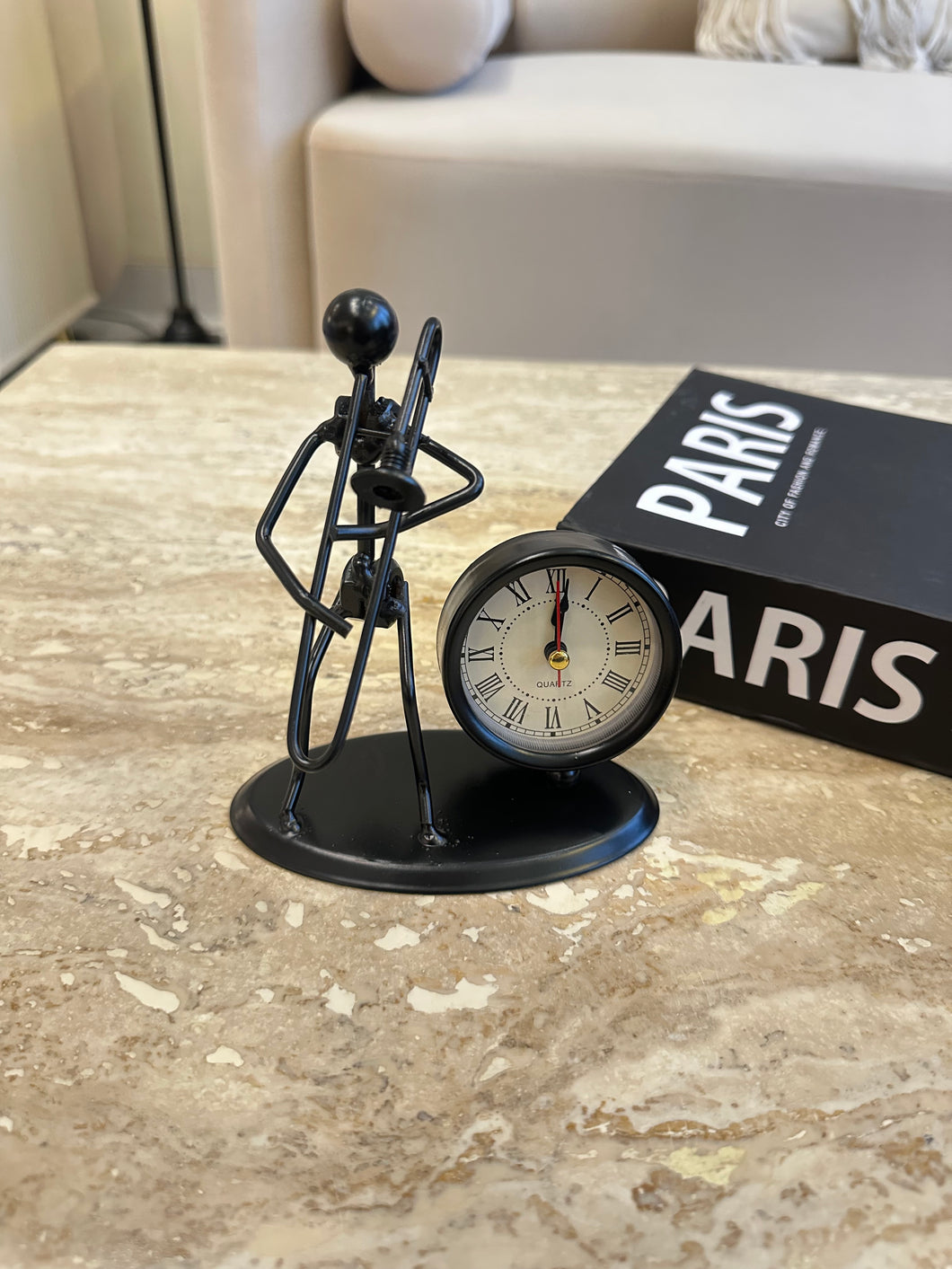 Metallic Clock black 003