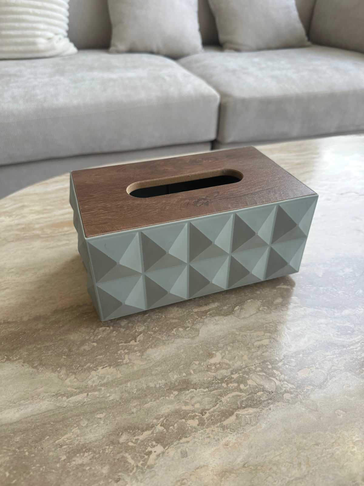 Green Illusion Tissue box SS24