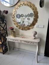Floral Hand Painted Console