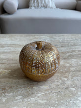 Geometric Gold Apple