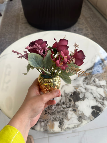 Ceramic Gold planter 09