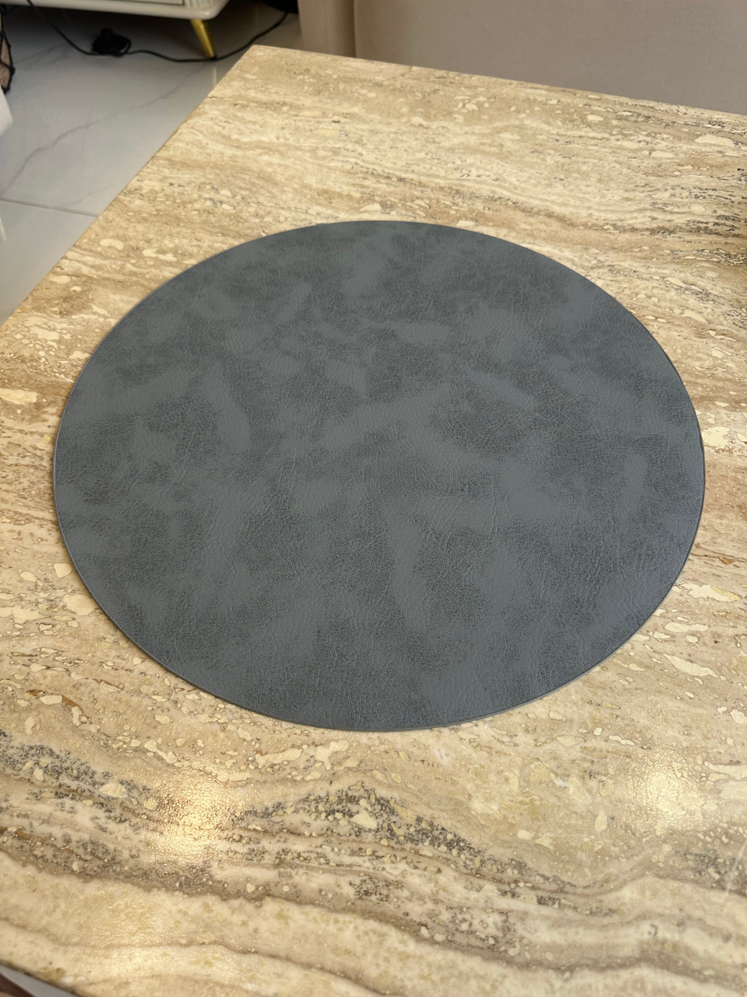 Leatherite Table mat Grey 013