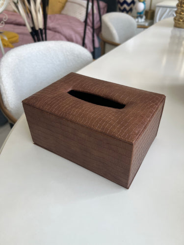 Leather Tissue box 09