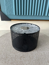 Black Metal Tissue Box Round