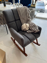 James rocking chair off Grey Boucle