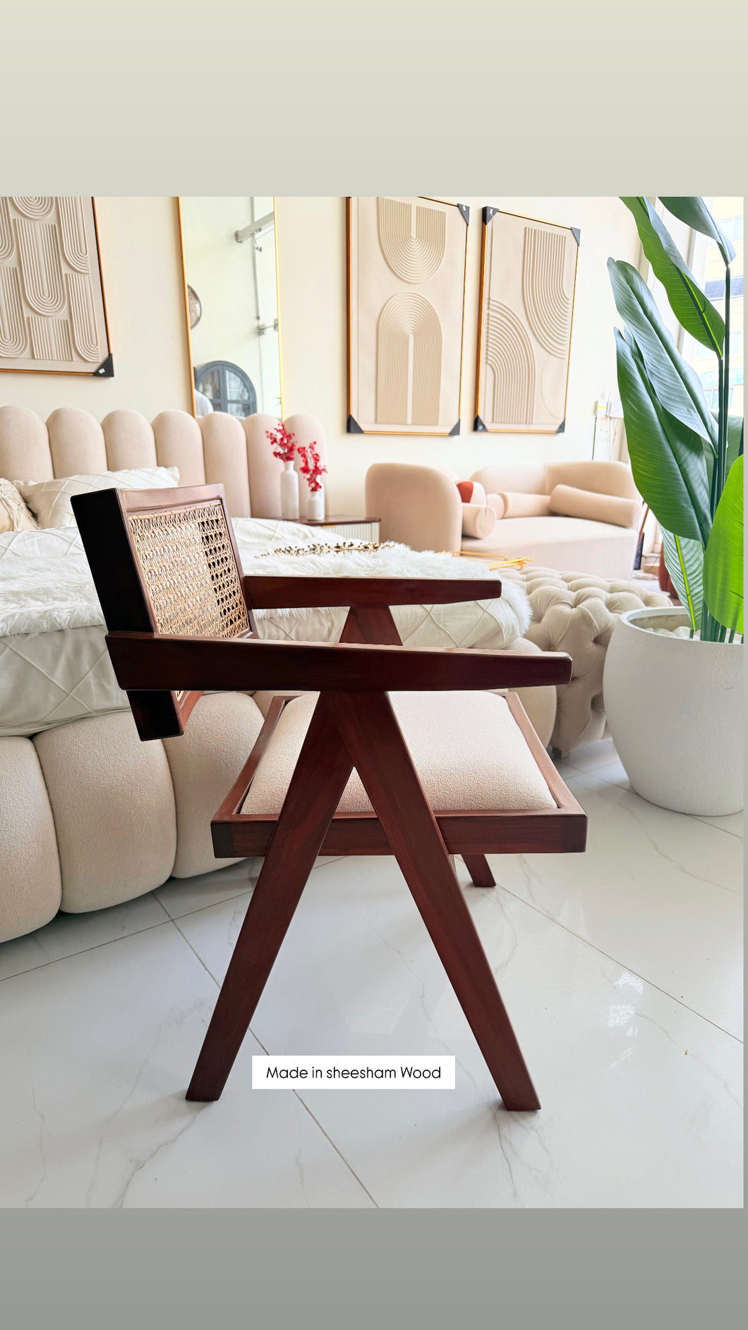 Rattan cane chair