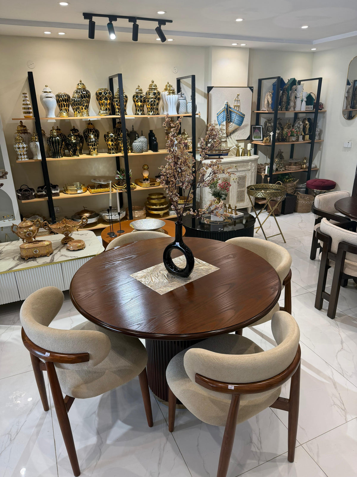 Ashwood Dinning Table 4 seater with Woody chair