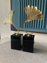 Ginkgo Leaf Ornaments set of 2