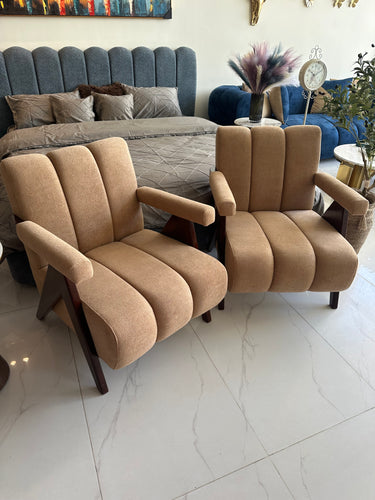 Brown luxx chair Pair