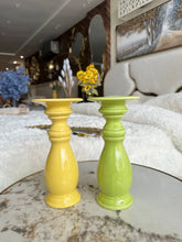 Ceramic Yellow candle stand