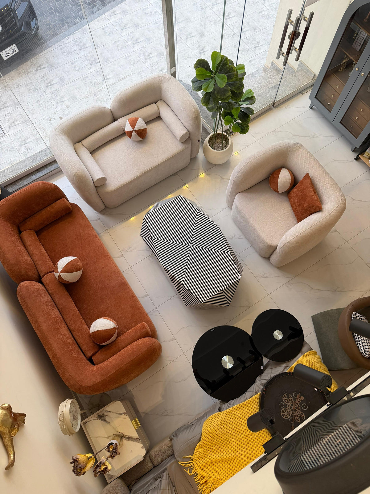 Rust Luxe Sofa