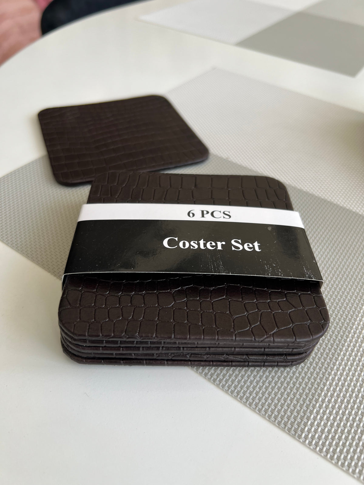 Leatherite Tea Coaster Square 004