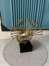 Abstract Gold Fan Ornament