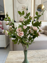 Small Rose flowers stem light pink