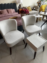 Allure Chairs without arms White Boucle
