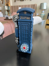 Ceramic Telephone booth Blue