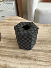 Leather Tissue box round 07