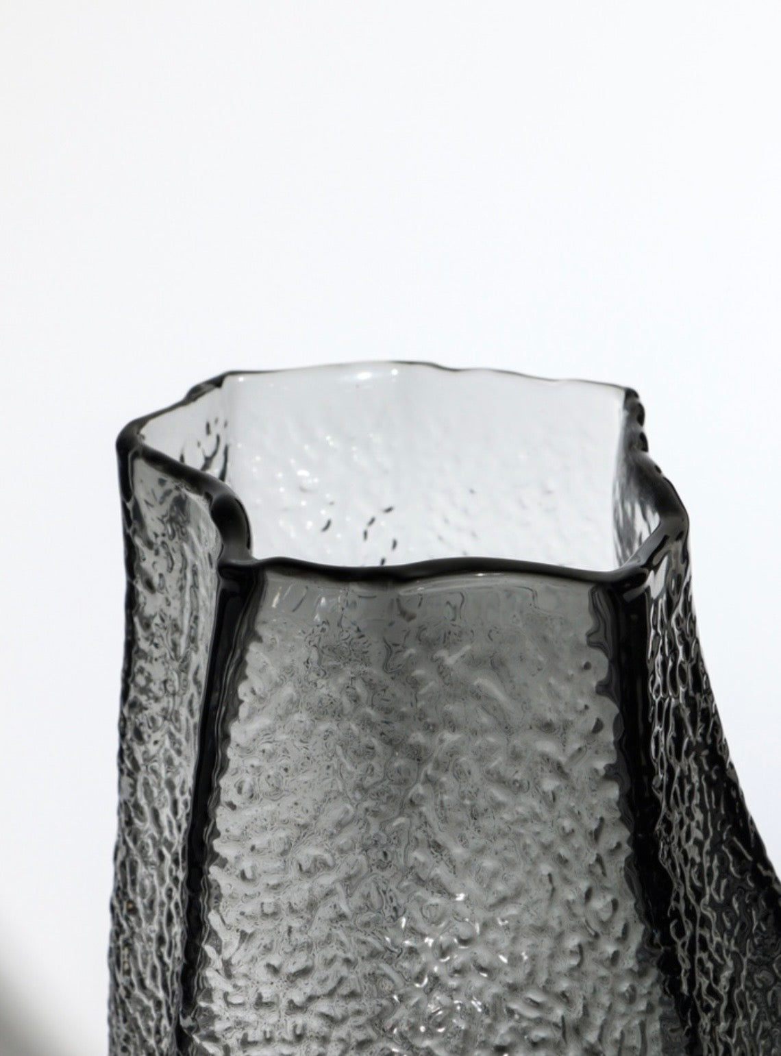 Black Frosted Glass Vase