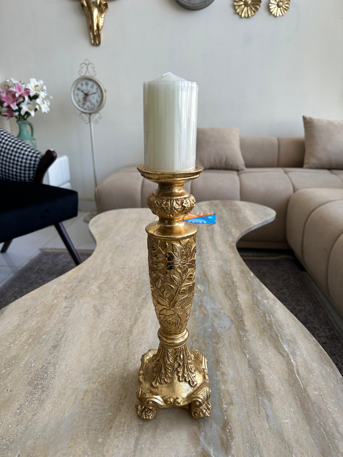 Gold Candle Stand 012