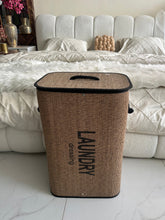Laundry Basket Square Jute