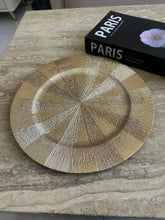 Textured Round Gold Tray 005