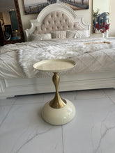 Brasswood Bloom Table Off White