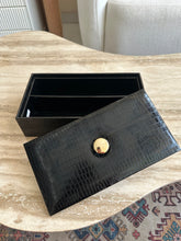 Cutlery Box Leather Black