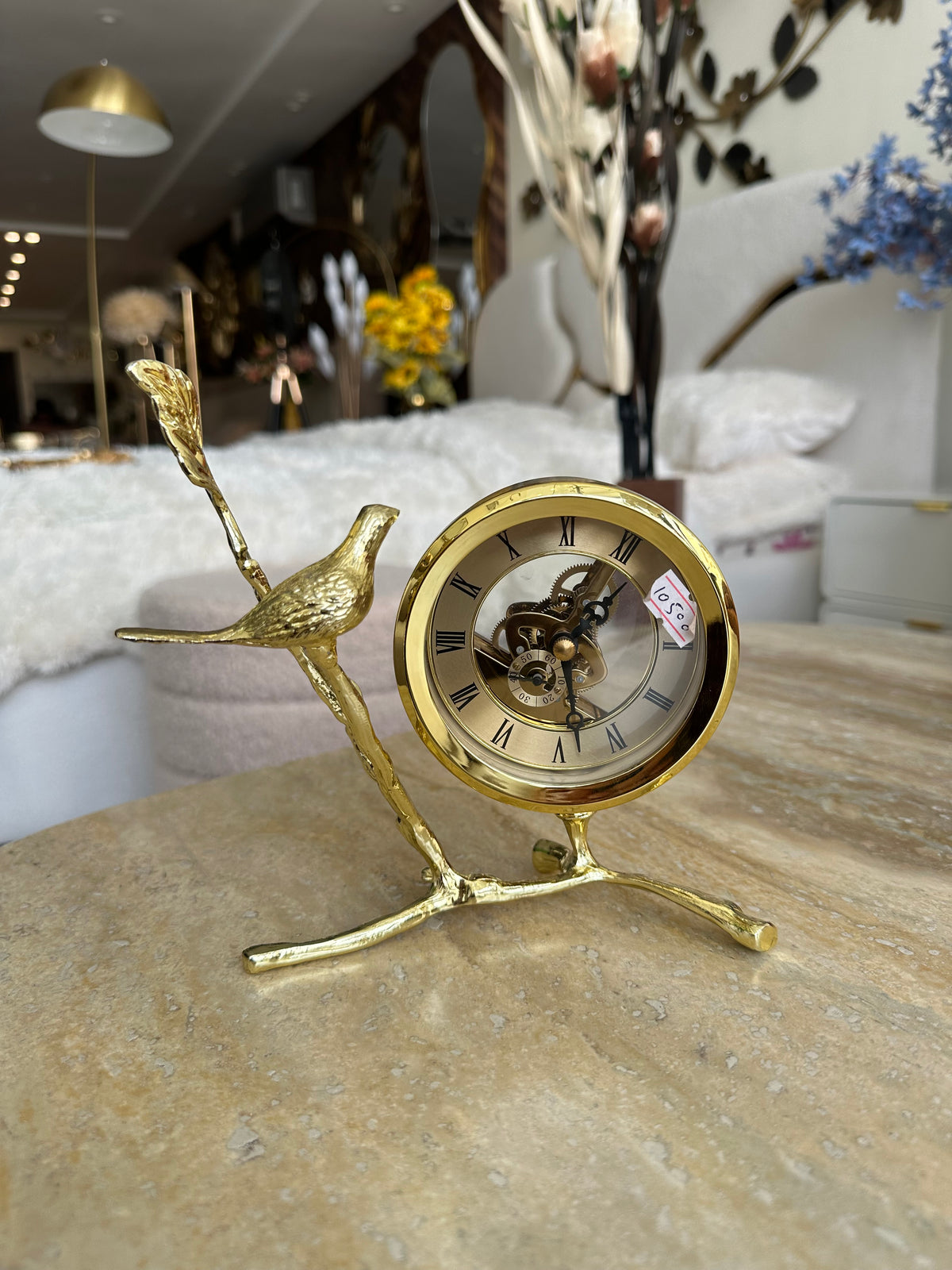 Gold Metallic Clock