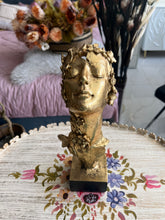 Sleeping Lady Face Sculpture Gold