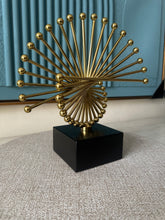 Abstract Gold Fan Ornament