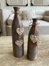 Rustic Heart Vases 002