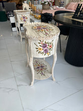 Bell Victorian Table White Hand painted 02