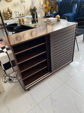 Alcantara shoerack Dark brown