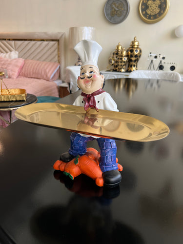 Chef with serving tray 15