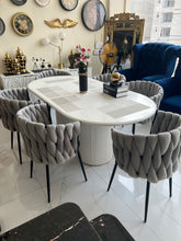 Grey pearl dining table