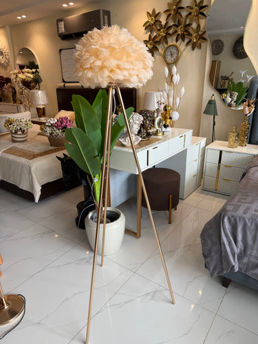 Pink Feather lamp