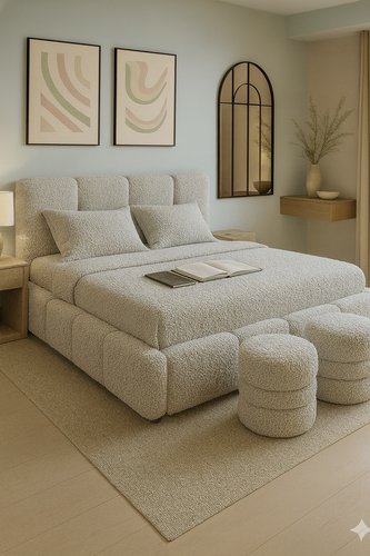 Clyde Boucle Bed