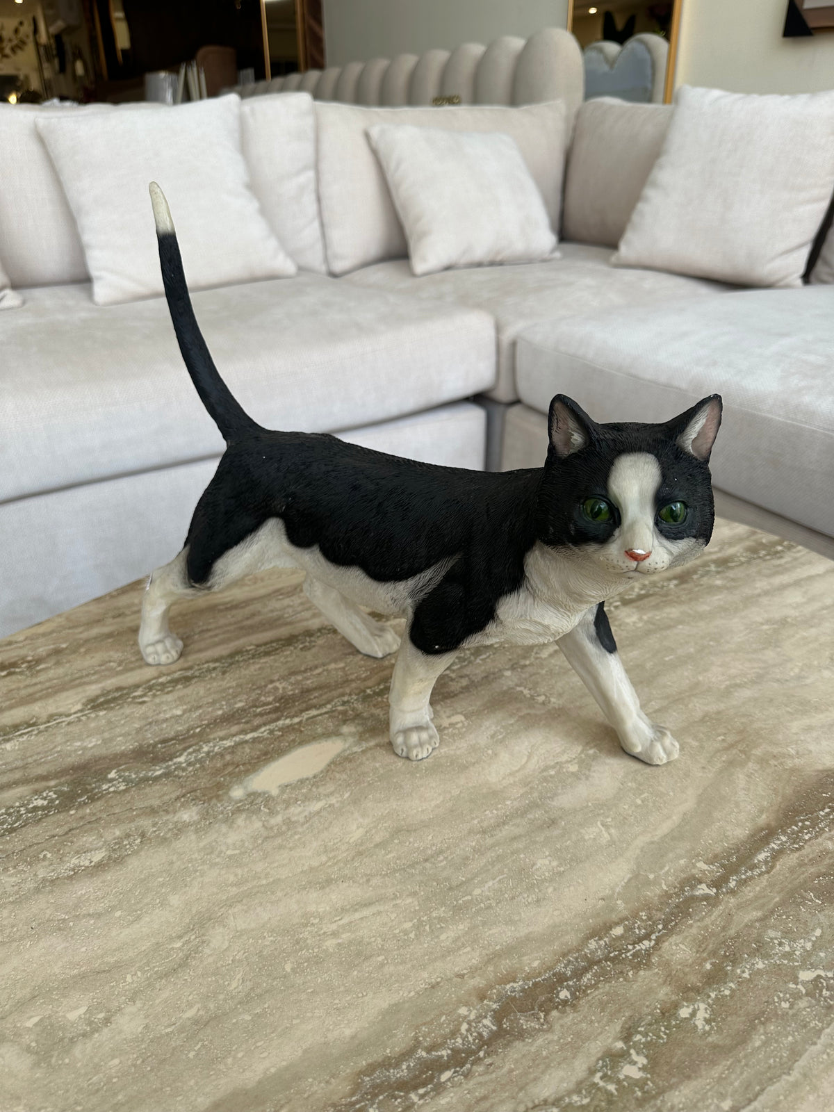 Realistic Cat Sculpture