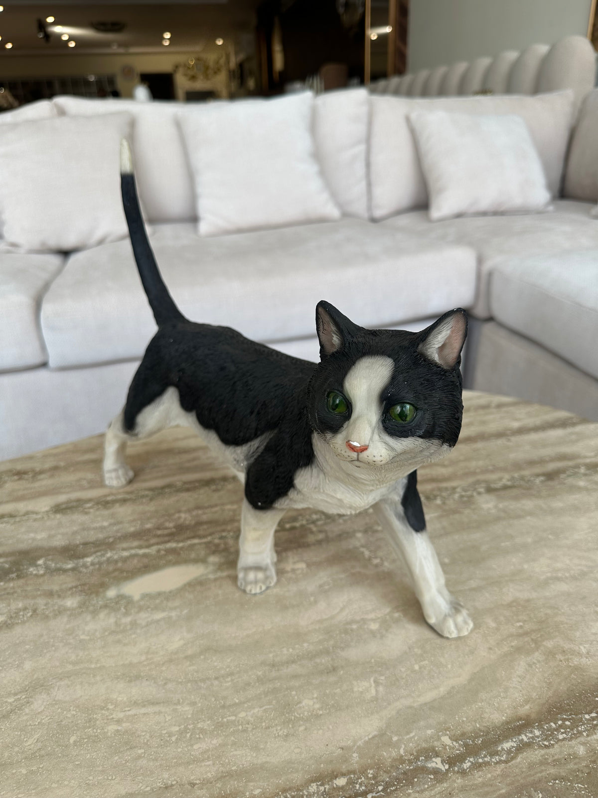 Realistic Cat Sculpture